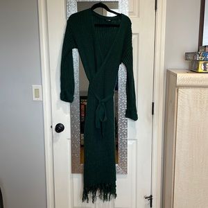 Wrap knit dress